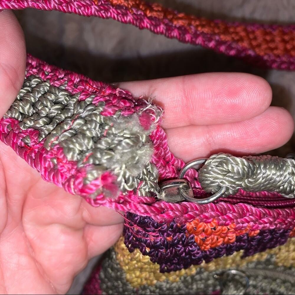 The Sak Boho Zig Zag Pattern Rainbow Colorful Cro… - image 7